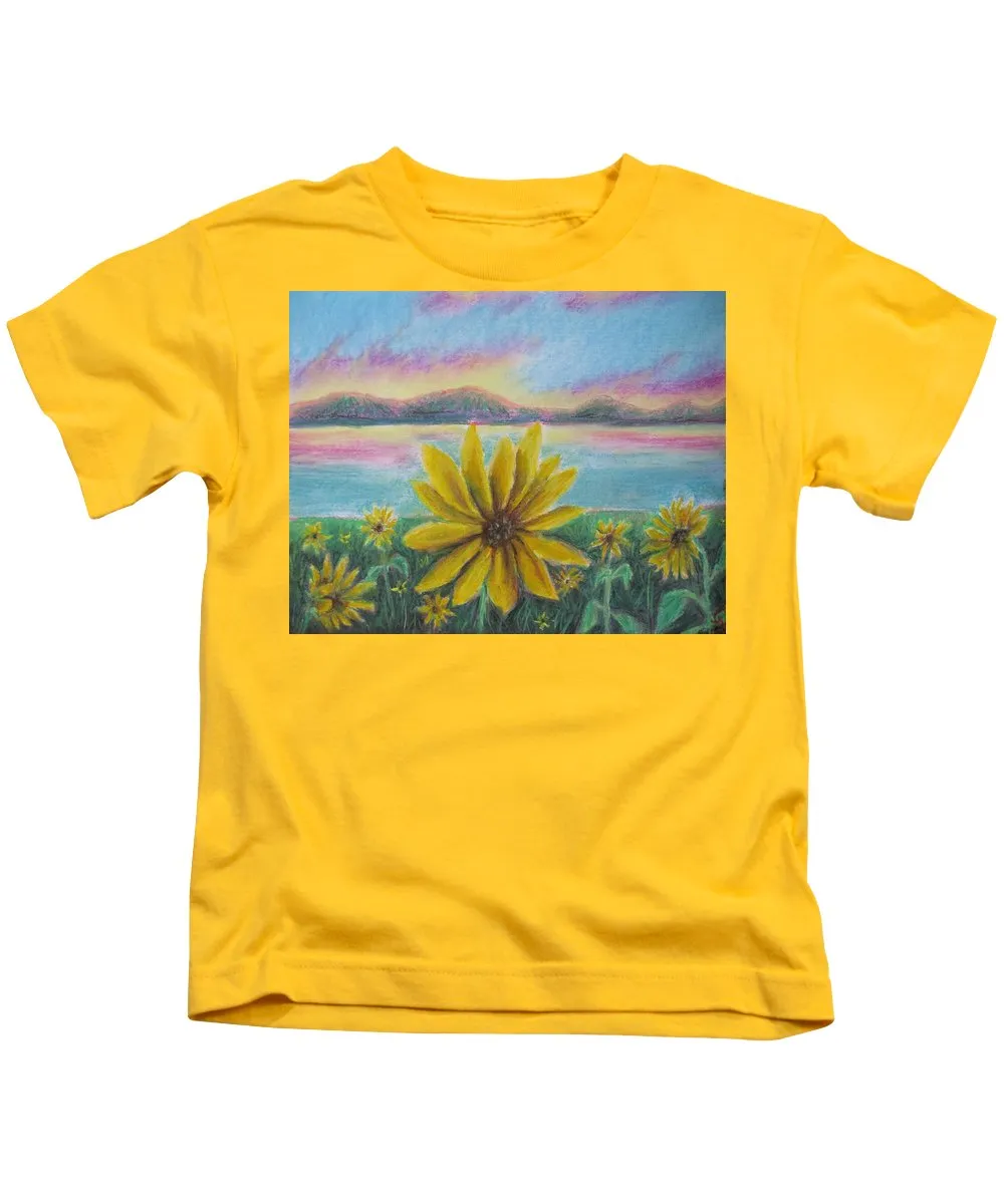 Setting Sunflower - Kids T-Shirt