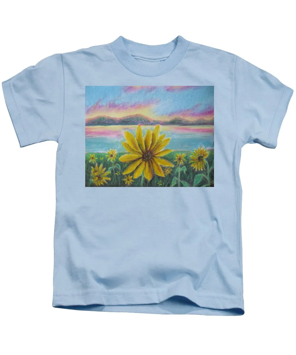 Setting Sunflower - Kids T-Shirt