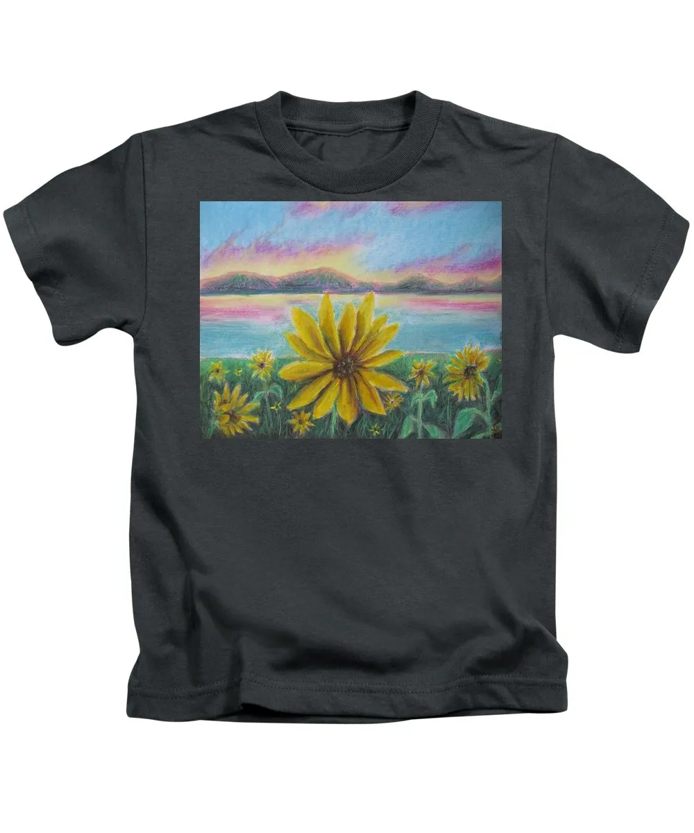 Setting Sunflower - Kids T-Shirt