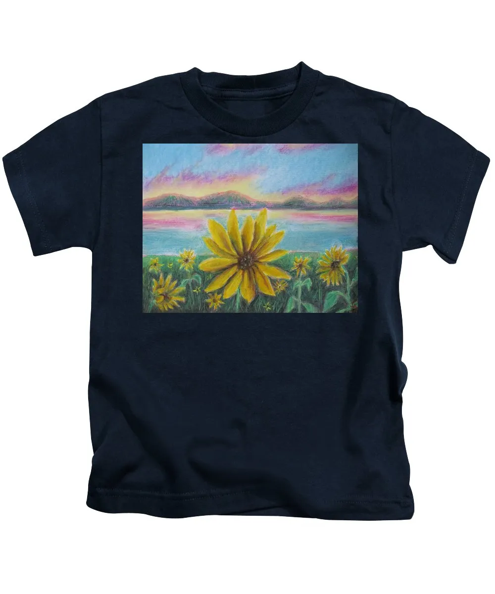 Setting Sunflower - Kids T-Shirt