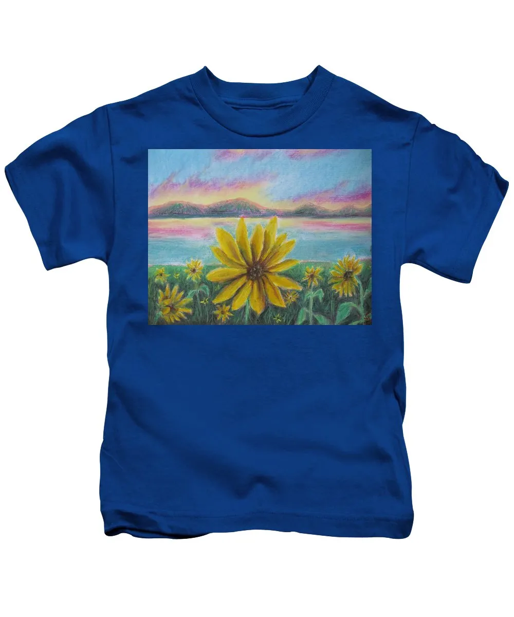 Setting Sunflower - Kids T-Shirt