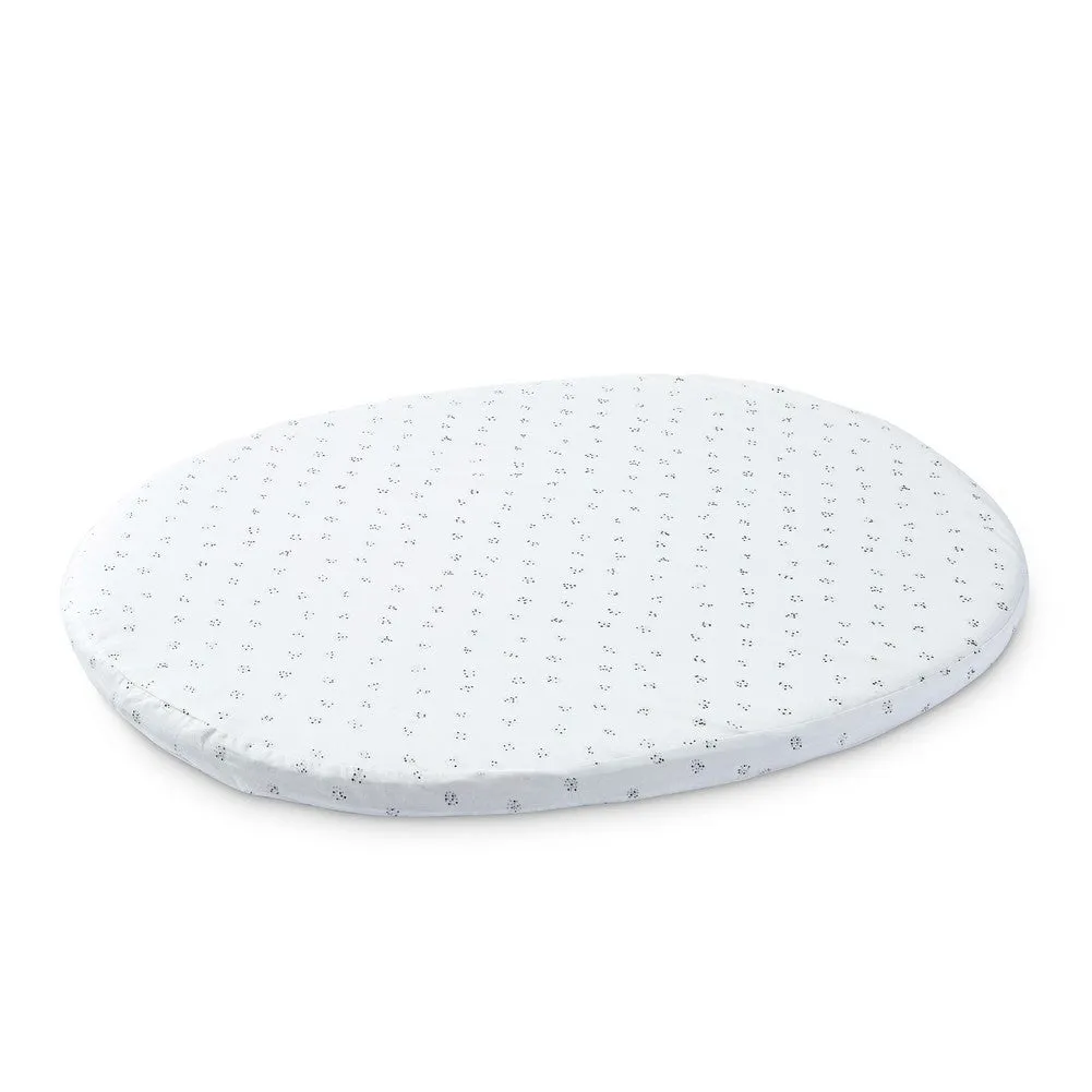 Stokke x Pehr Organic Cotton Mini Crib Sheet for Stokke Sleepi Mini - Grey Dotty