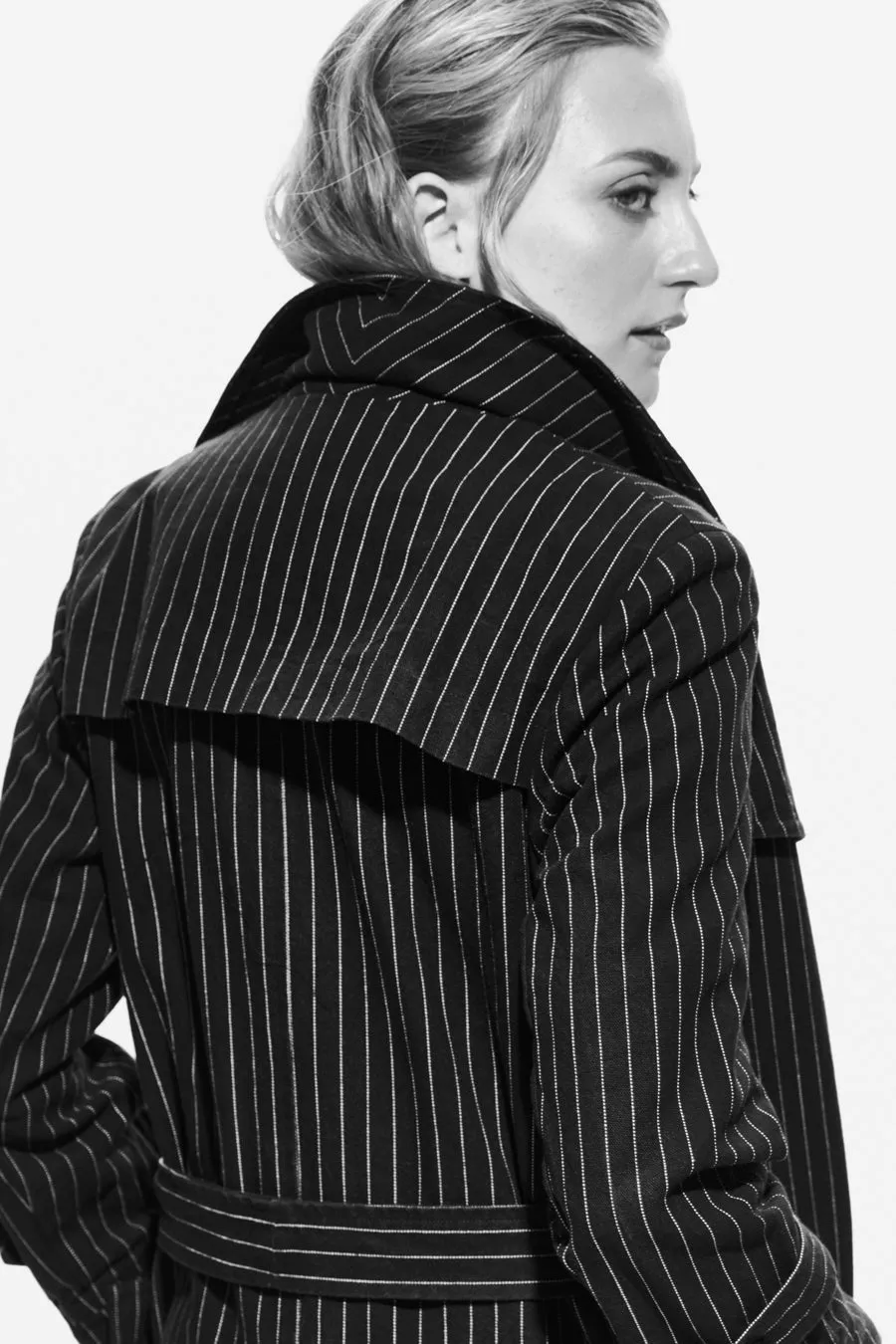 Stripe Paris Trench