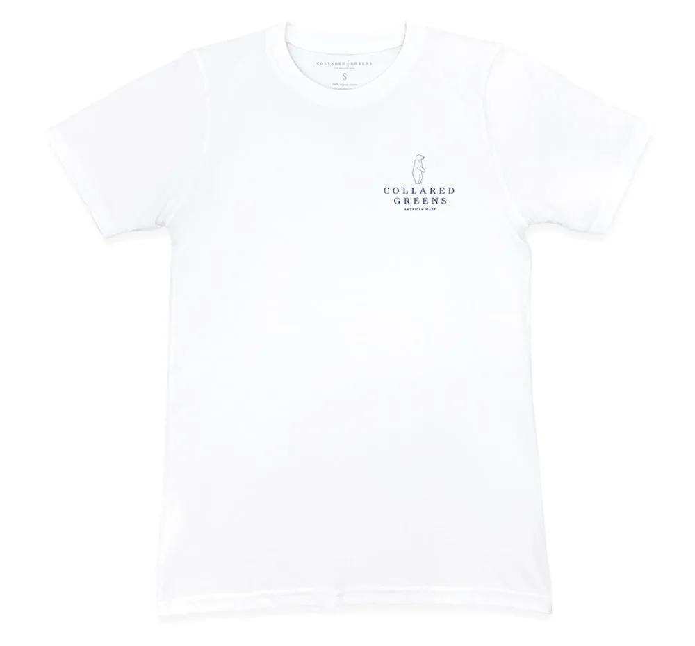 Tarpon Time: Short Sleeve T-Shirt - White