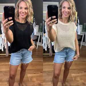 Uptown Girl Crochet Knit Top - Multiple Options