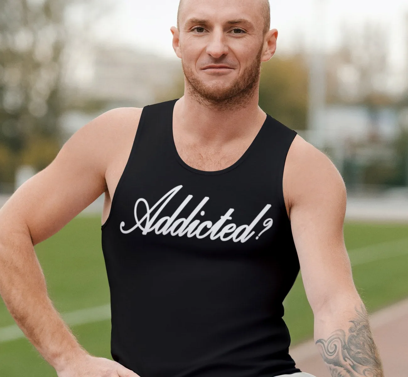 utt- Addicted? Unisex Tank Tops