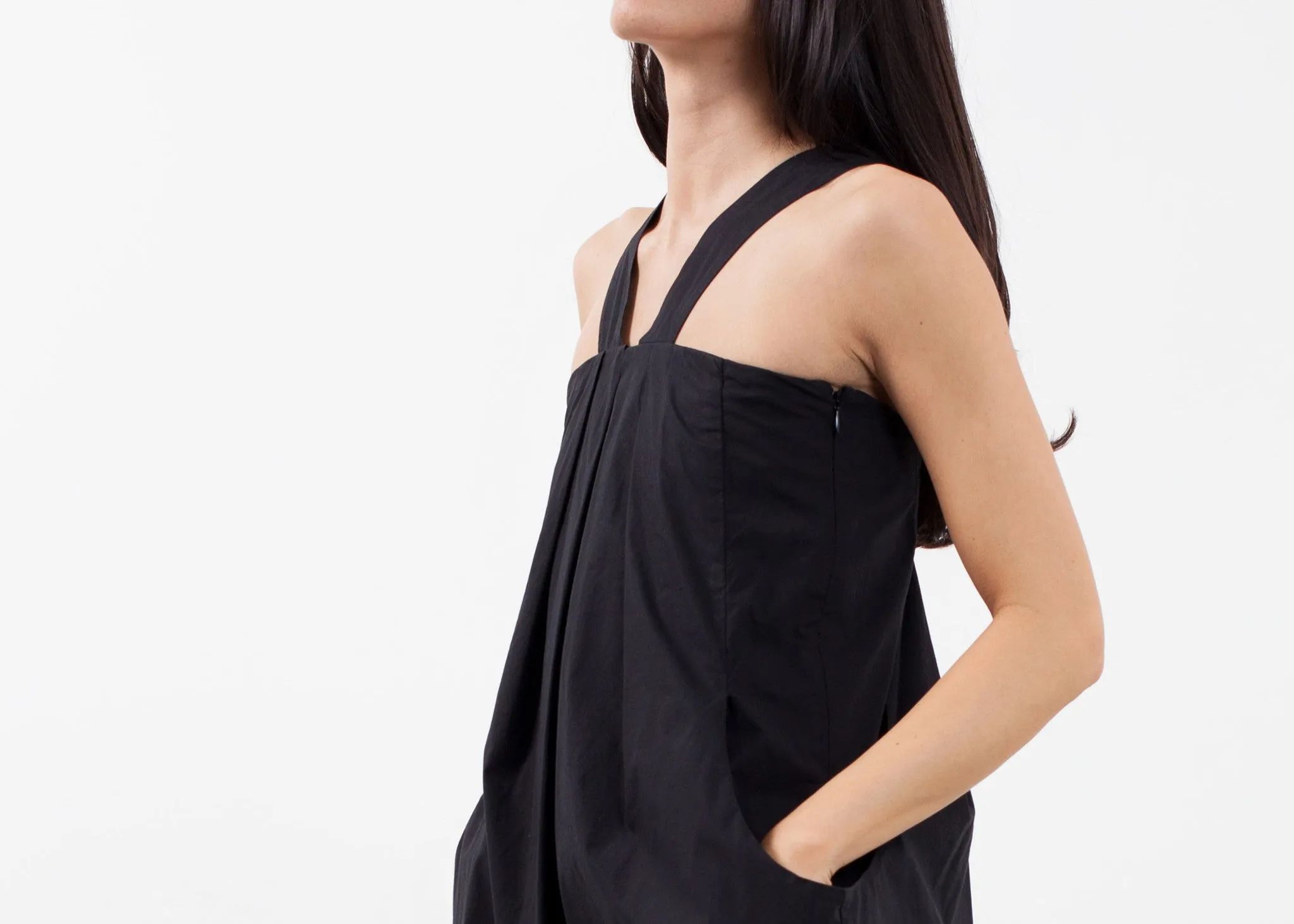 V-Strap Pocket Dress