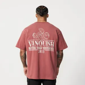 Vanquish TSP Chalk Red Western Oversized T Shirt