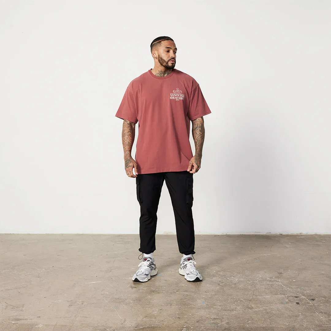 Vanquish TSP Chalk Red Western Oversized T Shirt