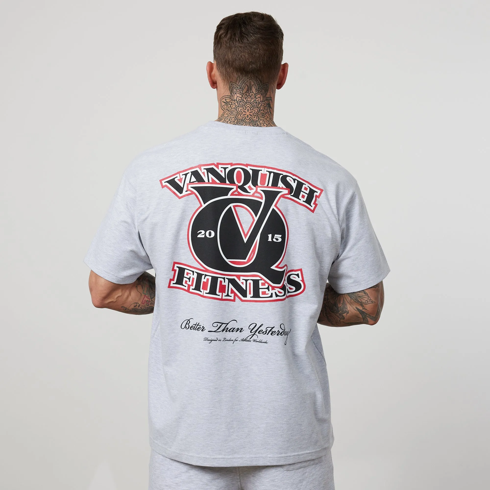 Vanquish TSP Light Grey VQ Interlock Oversized T Shirt