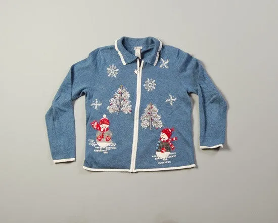 Wintertime Snowmen-Small Christmas Sweater